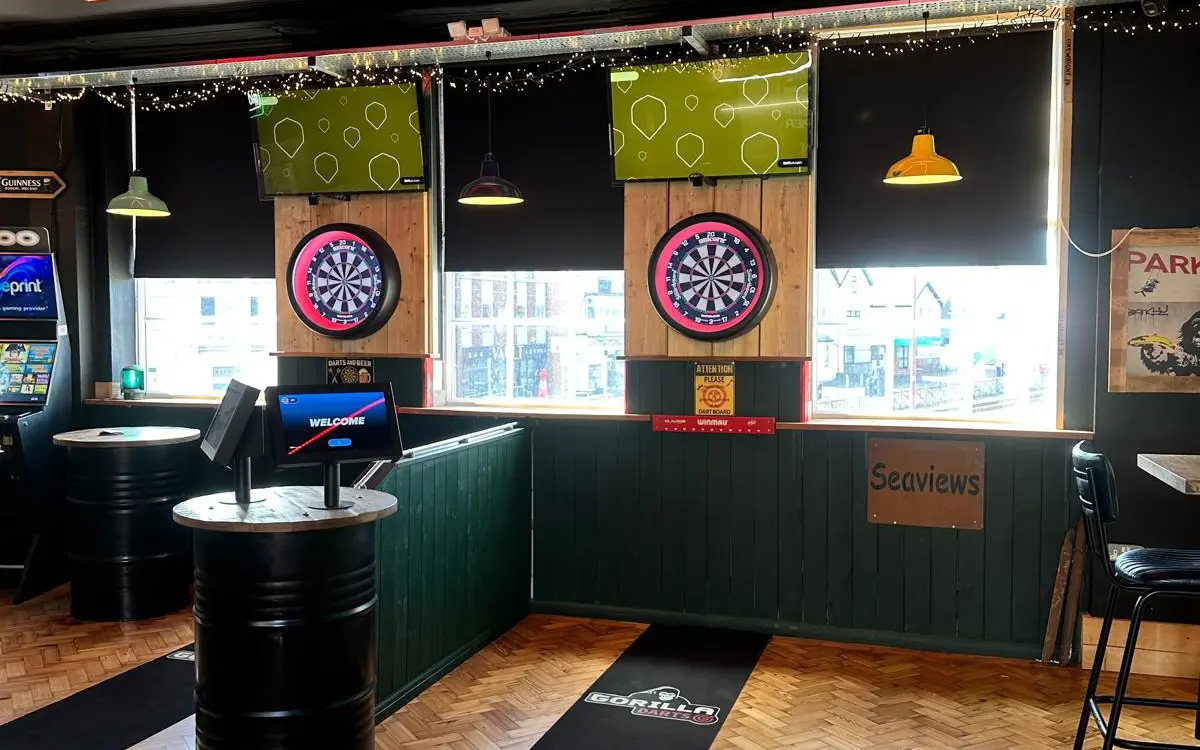 Interactive dartboards at Bull's Hitter in Cleveleys